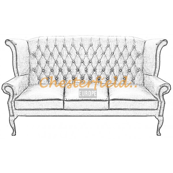 Chesterfield Queen pohovka pre 3 obosy Objednávka v iných farbách