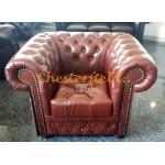 Kreslo Chesterfield Williams XL Antik Cognac 