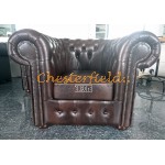 Kreslo Chesterfield Classic XL Antik hnedá