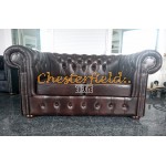 Dvojsedačka Chesterfield Classic Antik hnedá