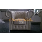 Chesterfield Classic 321 Perleťovo biela K2 sedacia súprava