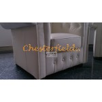 Chesterfield Classic 211 Perleťovo biela K2 sedacia súprava