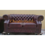 Dvojsedačka Chesterfield Windsor Antik bordová