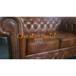 Dvojsedačka Chesterfield Lord XL Antik starozlatá