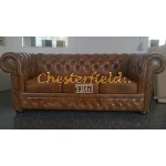 Chesterfield Lord pohovka pre 3 osoby Antik starozlatá S12