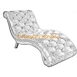  Chesterfield Chaise Lounge Objednanie v iných farbách