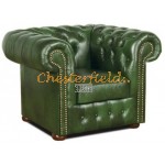 Kreslo Chesterfield Classic Antik zelená