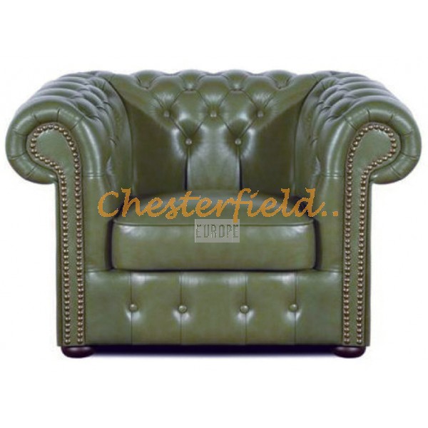 Kreslo Chesterfield Classic Olivovo zelená