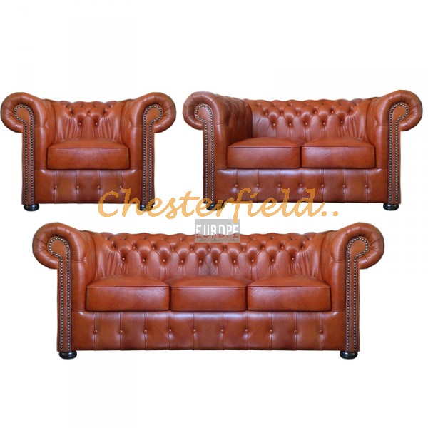 Chesterfield Classic 321 Antik Whisky C12 sedacia súprava