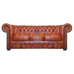 Chesterfield Classic pohovka pre 3 osoby Antik Whisky C12