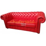 Chesterfield Classic XL pohovka pre 3 osoby červená K55