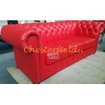 Chesterfield Classic XL pohovka pre 3 osoby červená K55