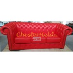 Chesterfield Classic pohovka pre 3 osoby červená K55