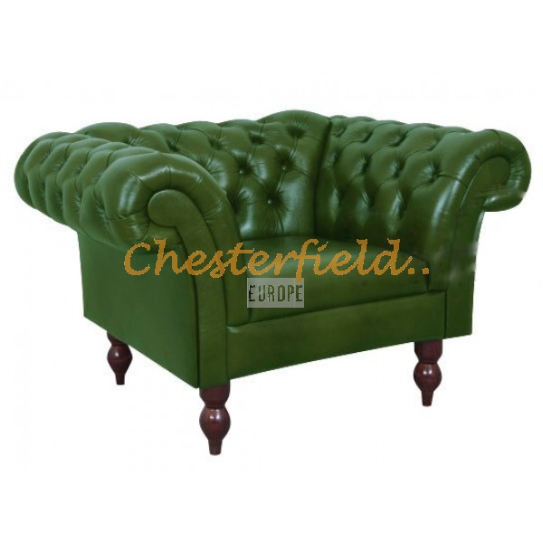 Kreslo Chesterfield Diva Antik zelená