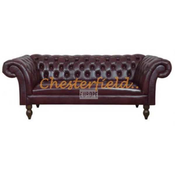 Chesterfield Diva pohovka pre 3 osoby Antik bordová A7