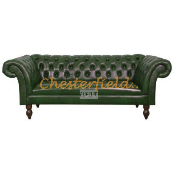 Chesterfield Diva pohovka pre 3 osoby Antik zelená A8