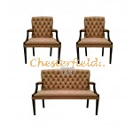 Chesterfield King 211 Cappucchino sedacia súprava