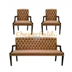 Chesterfield King 311 Cappucchino sedacia súprava