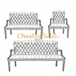 Chesterfield King 321 sedacia súprava Objednávka v iných farbách