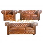 Chesterfield Lord 321 Antik starozlatá S12 sedacia súprava