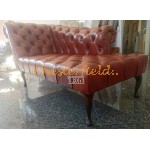 Chesterfield Recamiere Pompadour Antik Whisky C12