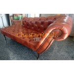 Chesterfield Recamiere Pompadour Antik Whisky C12