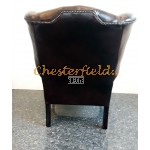 Kreslo-ušiak Chesterfield Queen Antik hnedá