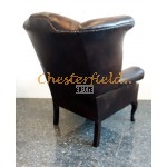 Kreslo-ušiak Chesterfield Queen Antik hnedá