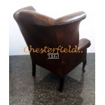 Kreslo-ušiak Chesterfield Queen Antik stredne hnedá