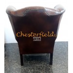 Kreslo-ušiak Chesterfield Queen Antik stredne hnedá