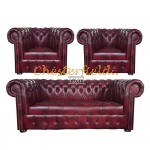 Chesterfield Williams 311 Antik bordová A7 sedacia súprava