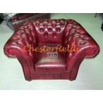 Kreslo Chesterfield Windchester XL Antik bordová 