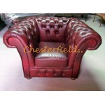 Kreslo Chesterfield Windchester Antik bordová