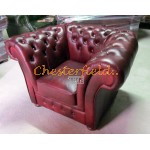 Kreslo Chesterfield Windchester XL Antik bordová 