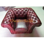 Kreslo Chesterfield Windchester Antik bordová