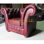 Kreslo Chesterfield Windchester XL Antik bordová 