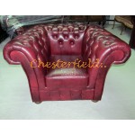 Kreslo Chesterfield Windchester XL Antik bordová 