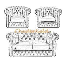 Chesterfield Windsor 211sedacia súprava Objednávka v iných farbách