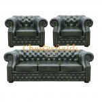 Chesterfield Windsor 311 Antik zelená A8 sedacia súprava