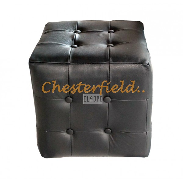 Chesterfield Cube podnožka Čierna K70