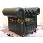 Kreslo Chesterfield Classic XL Antik zelená