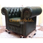 Kreslo Chesterfield Classic Antik zelená