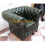 Kreslo Chesterfield Classic XL Antik zelená