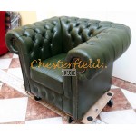 Kreslo Chesterfield Classic Antik zelená