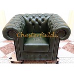 Kreslo Chesterfield Classic XL Antik zelená