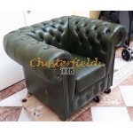 Kreslo Chesterfield Classic XL Antik zelená
