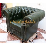 Kreslo Chesterfield Classic XL Antik zelená