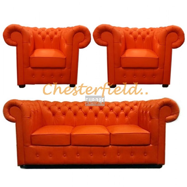 Chesterfield Classic 311 Orange K6 sedacia súprava