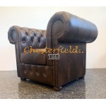 Kreslo Chesterfield Classic XL Antik stredne hnedá