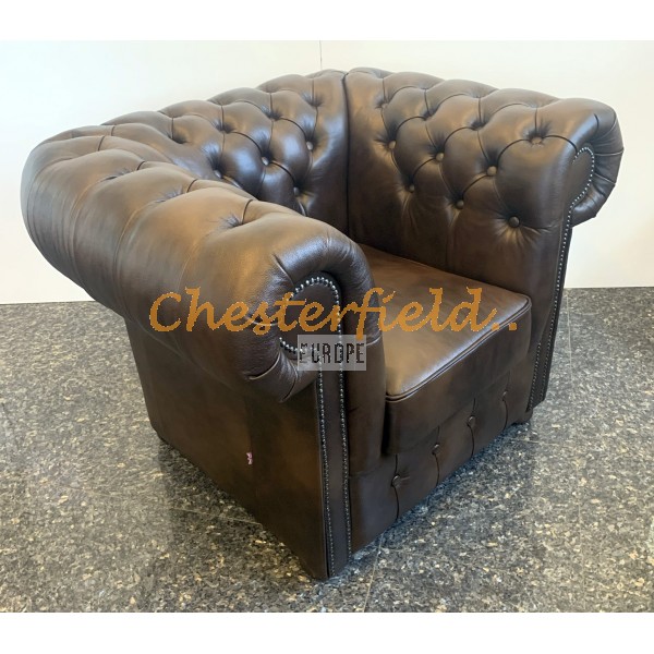 Kreslo Chesterfield Classic Antik stredne hnedá